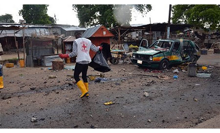 el mercado de Maiduguri despues de la explosión El terrorismo golpea otra vez el Norte de Nigeria